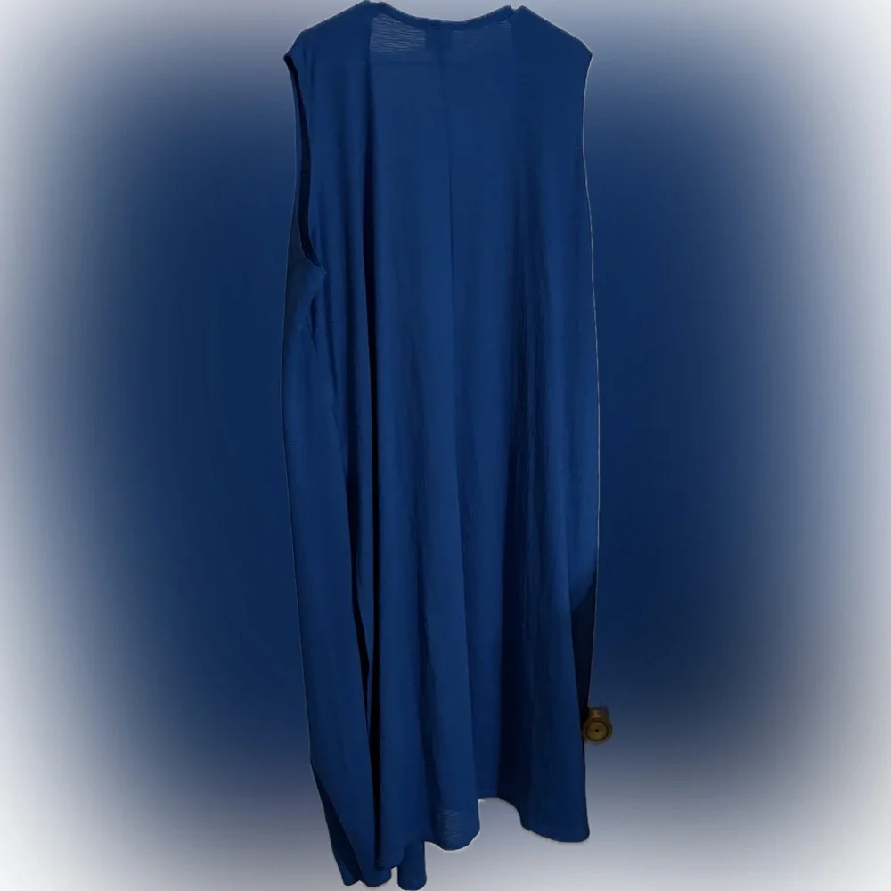 LuLaRoe Blue Sleeveless Vest - Picture 2 of 7